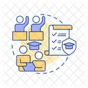 Cooperation Learning Classroom Icon