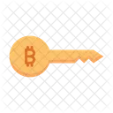 Clave bitcoin  Icono