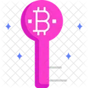 Clave bitcoin  Icono