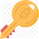 Clave bitcoin  Icono