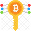 Clave Bitcoin Bitcoin Criptomoneda Icono