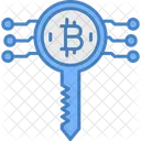 Clave Bitcoin Icono