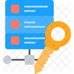 Clave de base de datos  Icono