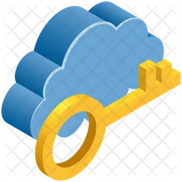 Clave de seguridad en la nube  Icono