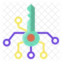 Clave Digital Seguridad Digital Bitcoin Icono