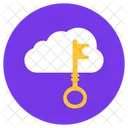 Clave De Nube Clave De Acceso Contrasena De Nube Icono