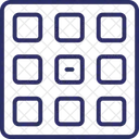 Clavier Neuf Carres Pave Numerique Icône