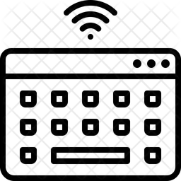 Clavier Wi-Fi  Icône
