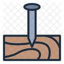 Clavos De Madera Carpinteria Construccion Icono