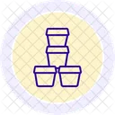Clay pots stack  Icon