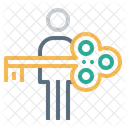 Cle Mot De Passe Utilisateur Icône