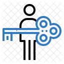 Cle Mot De Passe Utilisateur Icône