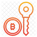 Clé Bitcoin  Icône