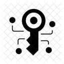 Clé de cryptage cryptographique  Icône