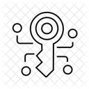 Clé de cryptage cryptographique  Icon