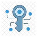 Cle De Cryptage Cryptographique Securite Des Donnees Protection Des Donnees Icône