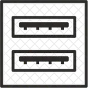 Cle USB Flash Socket Icône