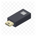 Cle USB Isometrique Iso Icon