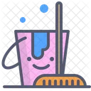Clean Cleaning Bucket Icon