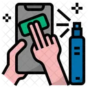 Clean And Disinfect Bacteria Virus Icon
