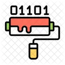 Clean Binary Code Digital Code Binary Data Icono