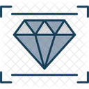 Clean Code Crystal Diamond Icon