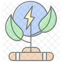 Clean Energy Lineal Color Icon Icon