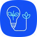 Clean Energy Solutions Blue Icon Icon