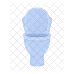 Clean open toilet bowl  Icon