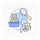 Clean up infected pets  Icon