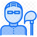 Cleaner Man Mop Icon
