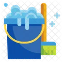 Cleaner Bucket Cleaning Icon