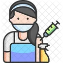 Cleaner Female Cleanner Avatar Icon
