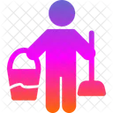 Cleaner Cleaning Floor Icon