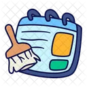 Cleaning Business Schedule Icon