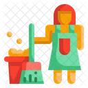 Housekeeping Cleaning Mop Icon