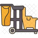 Cleaning Cart Housekeeper Icon