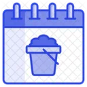 Cleaning Schedule Calendar Icon