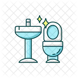 Cleaning bathroom  Icon