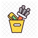 Cleaning Bucket Glove Icon