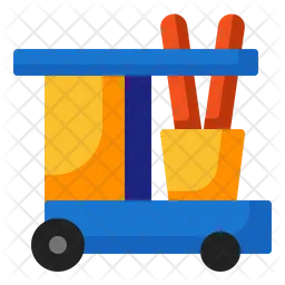Cleaning cart  Icon