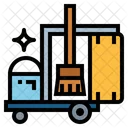 Cleaning Cart Cart Cleaning Icon