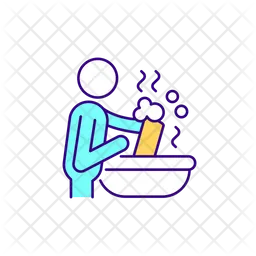 Cleaning cat litter box  Icon