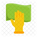 Cleaning Cloth Plastic Gloves Icon