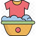 Cleaning Clothes Clothes Tub Housework Icon