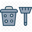 Cleaning Equipment Brush Bucket Icon