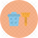 Cleaning Equipment Brush Bucket Icon