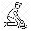 Cleaning Floor Wiping Sanitizing Icon