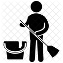Cleaning Volunteer Opportunity Moping Icon