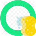 Cleaning Glass Sponge Cleaning Icon
